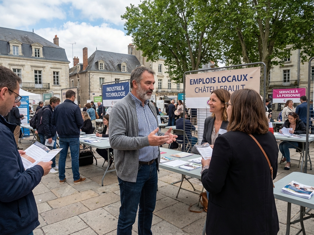 Homme discutant lors d